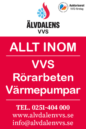 Älvdalens VVS AB, allt inom VVS